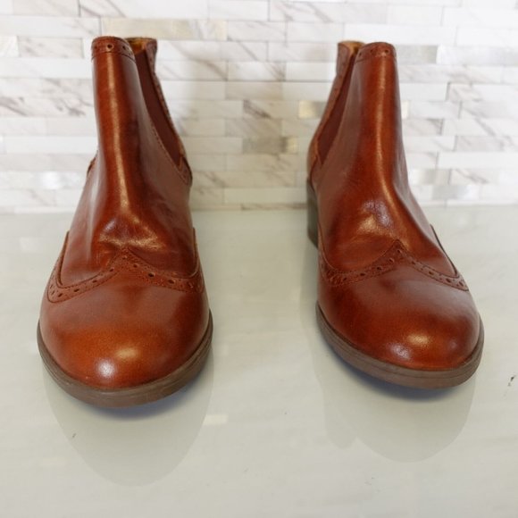 Clarks Boots Womens Leather 6.5 Boots Chelsea Ankle Booties Brown‎ Artisan - Picture 5 of 10